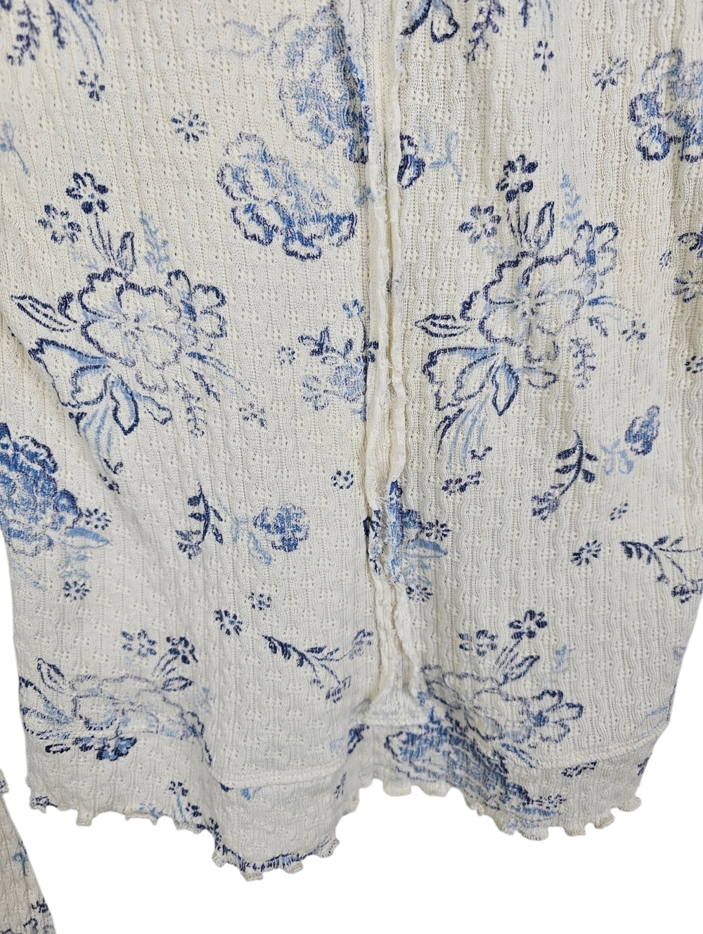 Free People Clover Printed Thermal Top Ivory Combo NWT - Picture 10 of 12